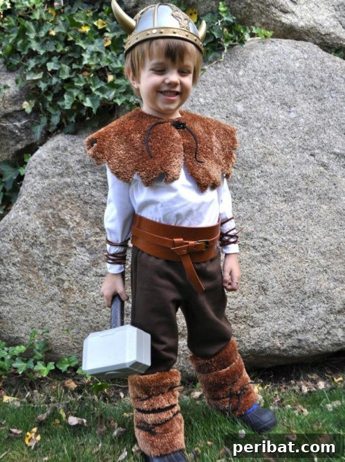 DIY Recycled Carpet Viking Costume