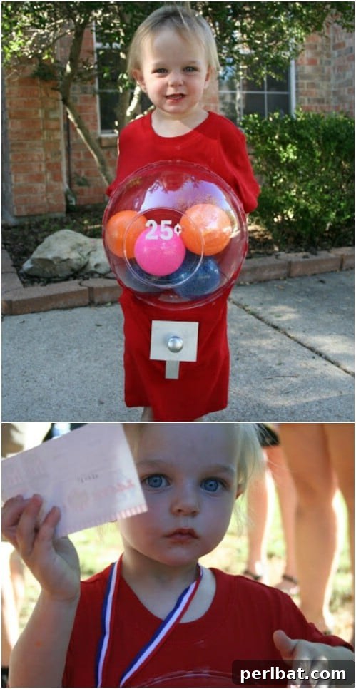 DIY Adorable Gumball Machine Costume