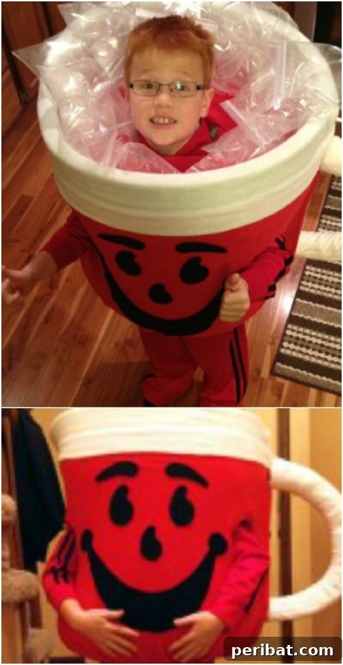 Homemade Kool-Aid Man Costume