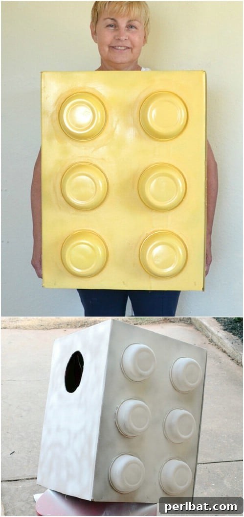 DIY Cardboard Lego Costume