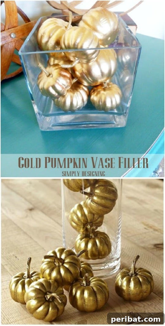 Gold Pumpkin Vase – Pottery Barn Knockoff