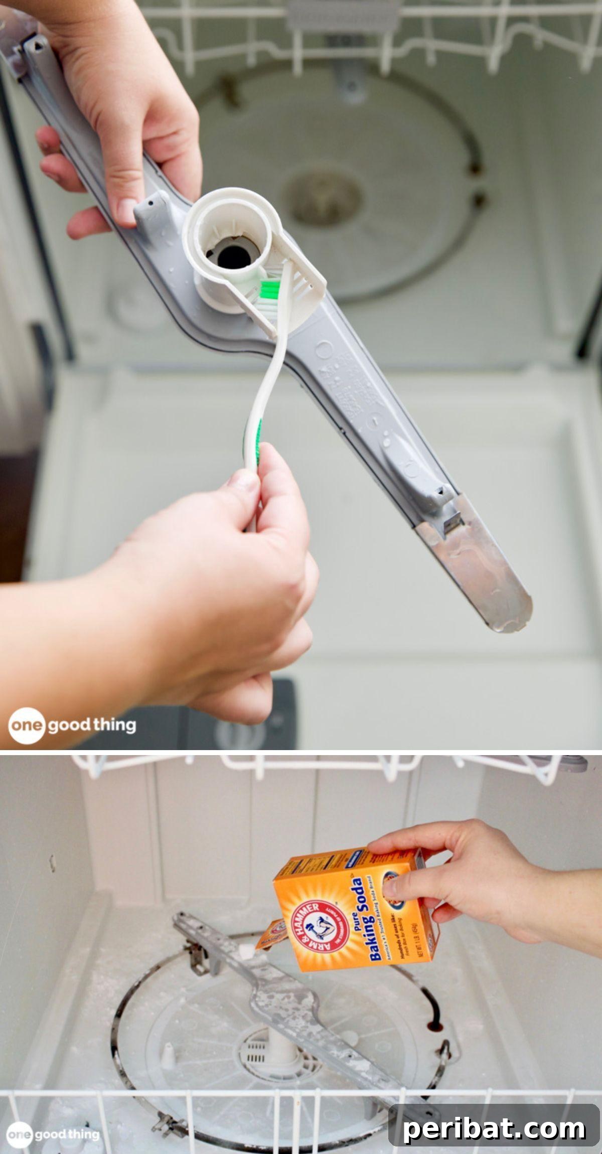 3 Must-Know DIY Dishwasher Care Methods 4 Two effective techniques displayed for cleaning a dishwasher, including scrubbing and using cleaning agents.