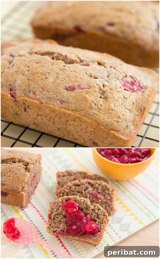 Easy Leftover Cranberry Sauce Bread