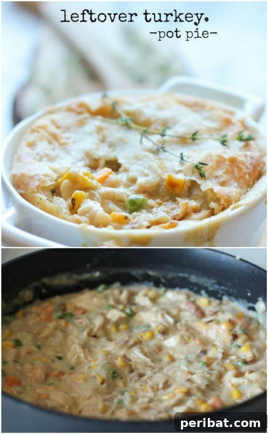 Traditional Leftover Turkey Pot Pie