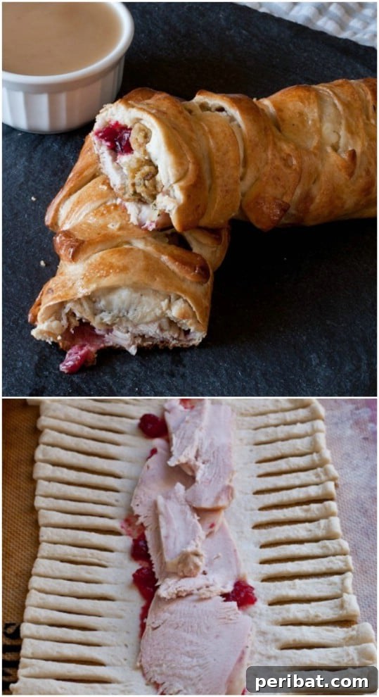 Leftover Turkey Stromboli