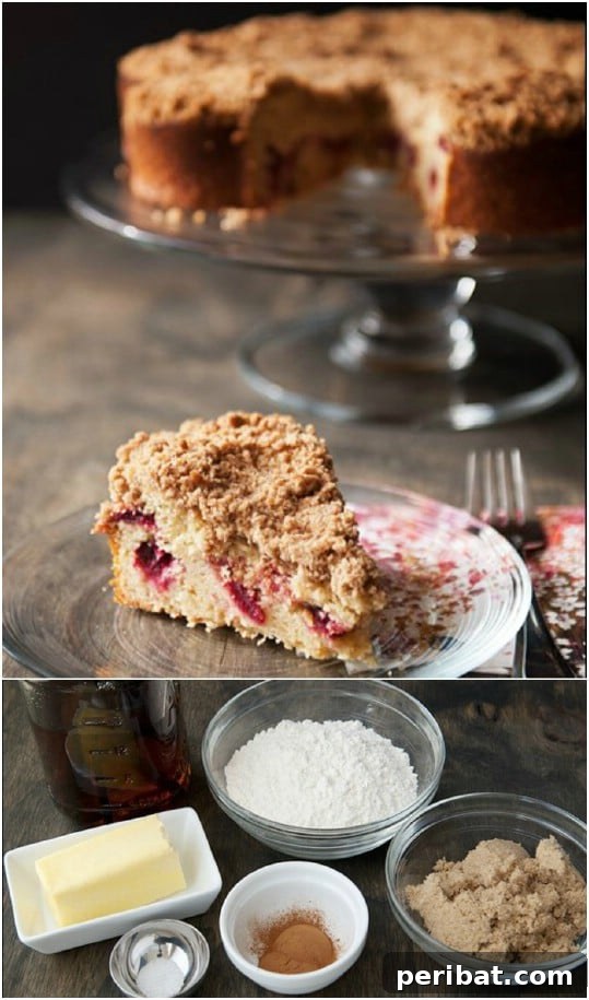 Leftover Cranberry Coffee Cake