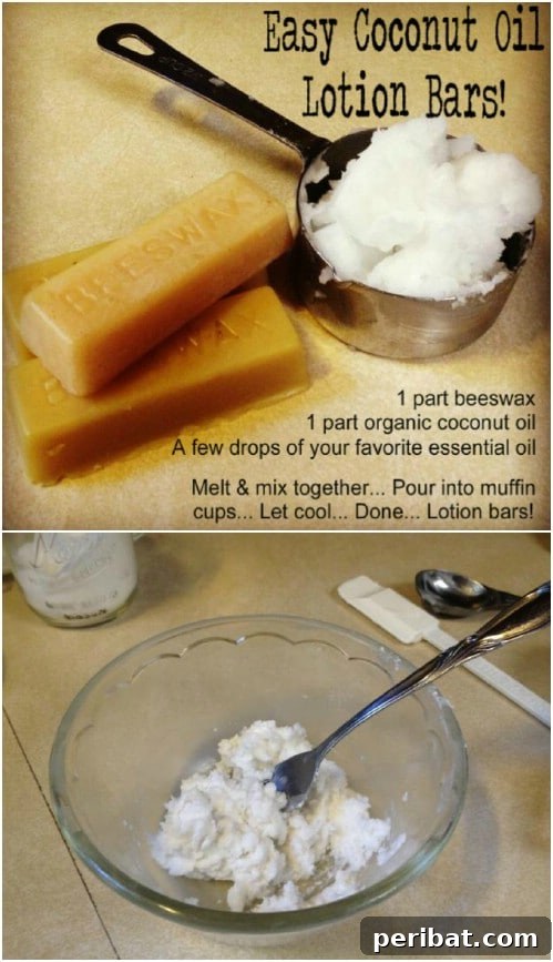 25 Coconut Oil Hacks to Replace All Your Health and Beauty Essentials 11 DIY Lotion Bars with Coconut Oil and Beeswax