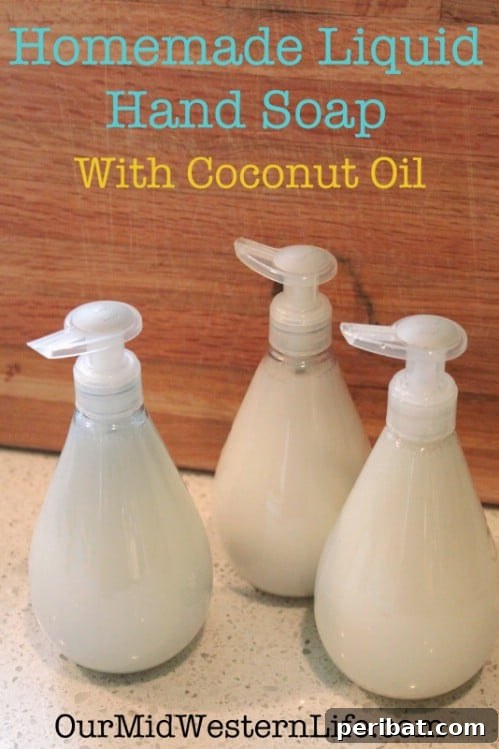 25 Coconut Oil Hacks to Replace All Your Health and Beauty Essentials 18 DIY Liquid Hand Soap with Coconut Oil
