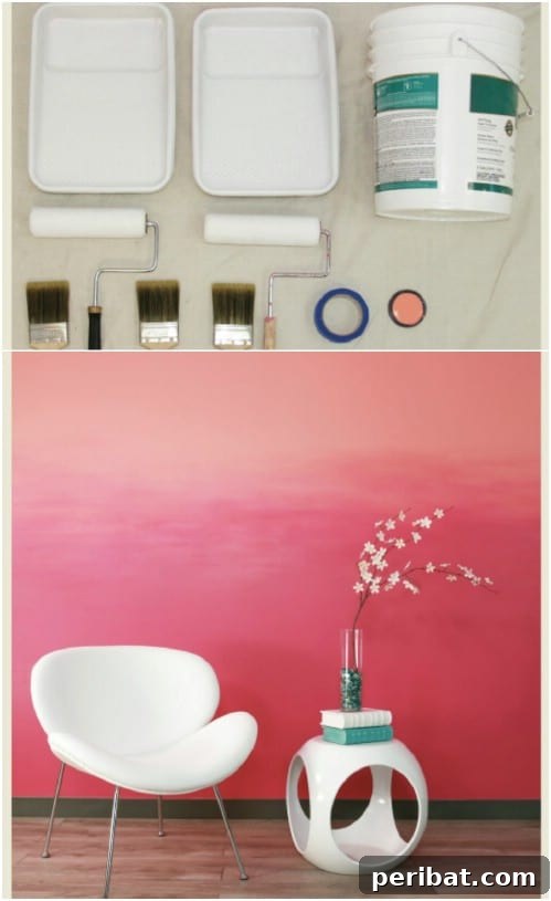 50 Ombre Home Decor Projects to Transform Your Home with Gradient Splendor 11 Ombre can create stunning contrasts.