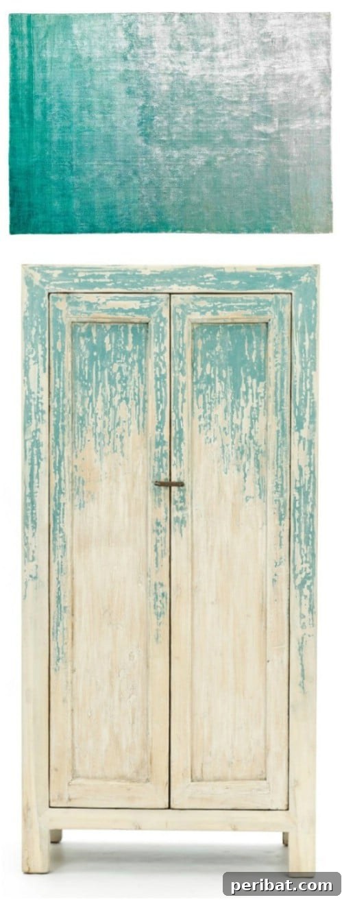 50 Ombre Home Decor Projects to Transform Your Home with Gradient Splendor 18 Go with a distressed wood look.