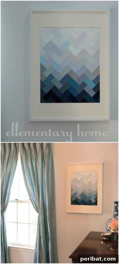 50 Ombre Home Decor Projects to Transform Your Home with Gradient Splendor 44 Why just go with one craze when you can combine three for triple the trendiness?
