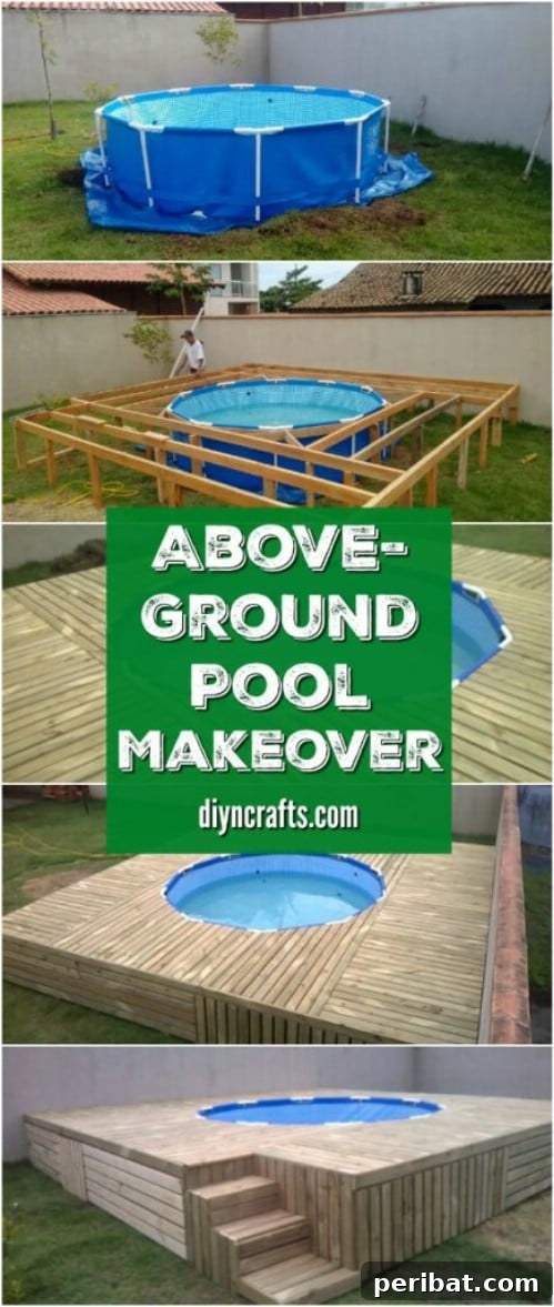 Incredible transformation of an above-ground pool with a beautiful, custom enclosure