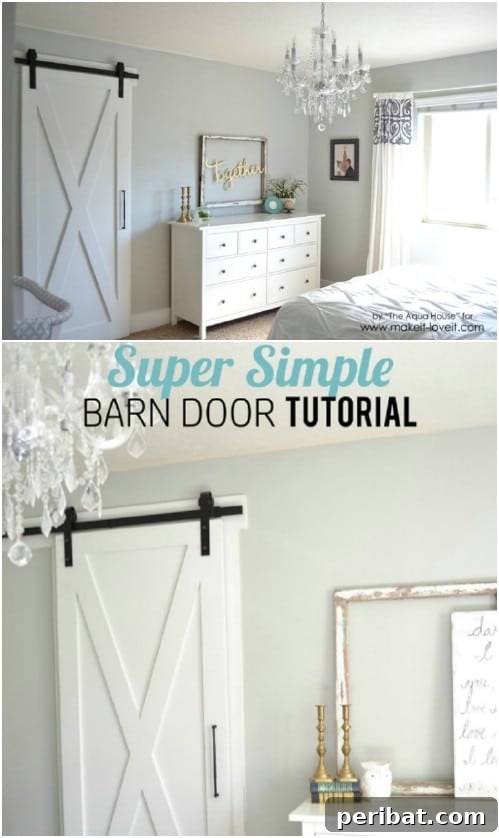 Elevate Your Home: 60 DIY Barn Door Projects for Farmhouse Style 14 Super Simple Barn Door