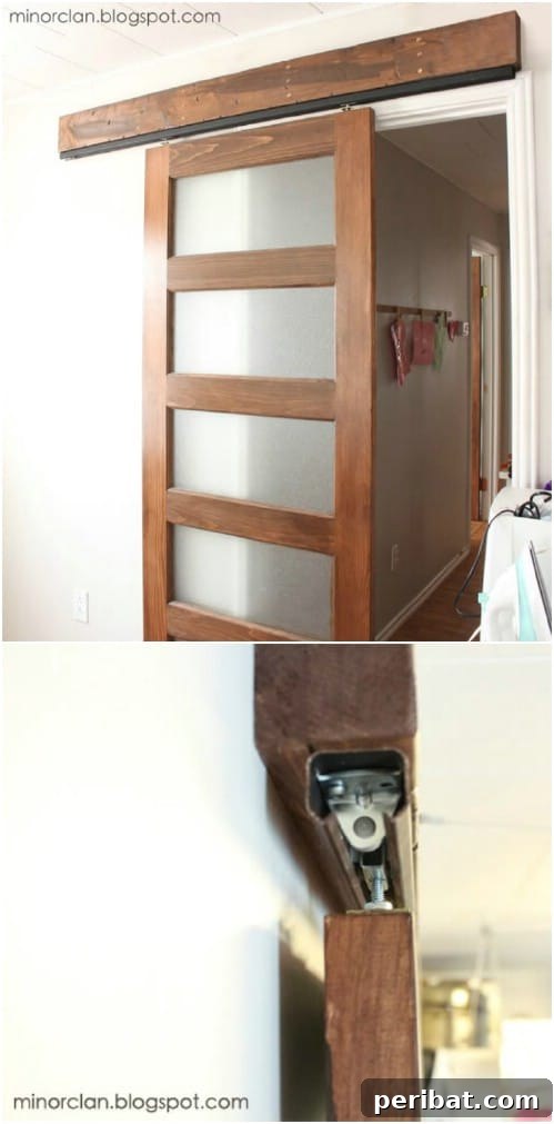 Elevate Your Home: 60 DIY Barn Door Projects for Farmhouse Style 26 Here’s Another Inexpensive Way to Install a Sliding Barn Door