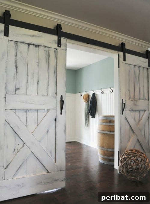 Elevate Your Home: 60 DIY Barn Door Projects for Farmhouse Style 27 Sliding Barn Doors in Renovated Rancher Home