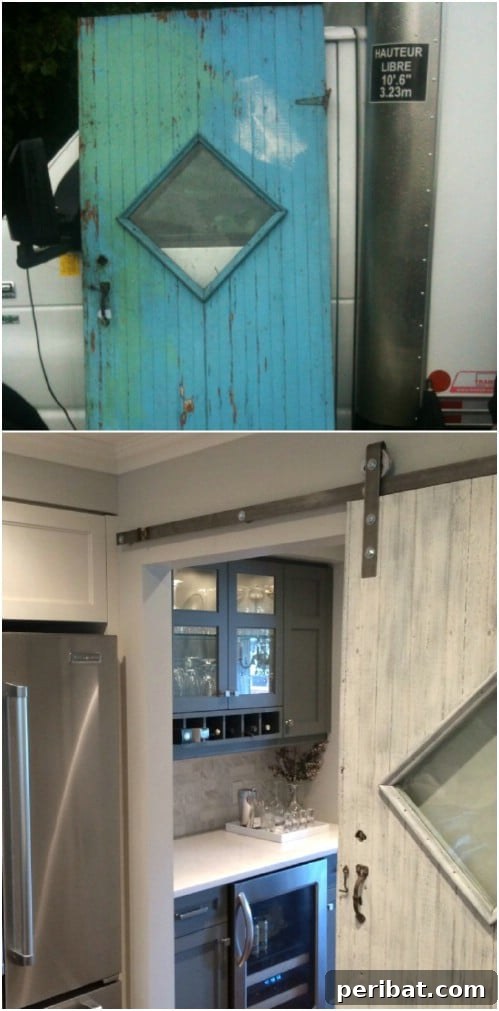 Elevate Your Home: 60 DIY Barn Door Projects for Farmhouse Style 30 Sliding Barn Door With Diamond Window