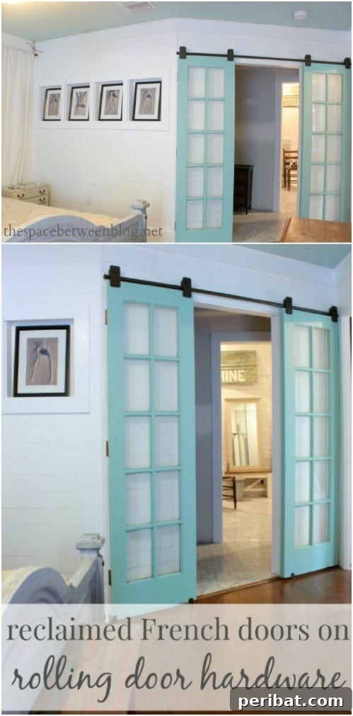 Elevate Your Home: 60 DIY Barn Door Projects for Farmhouse Style 31 Sliding Reclaimed French Doors