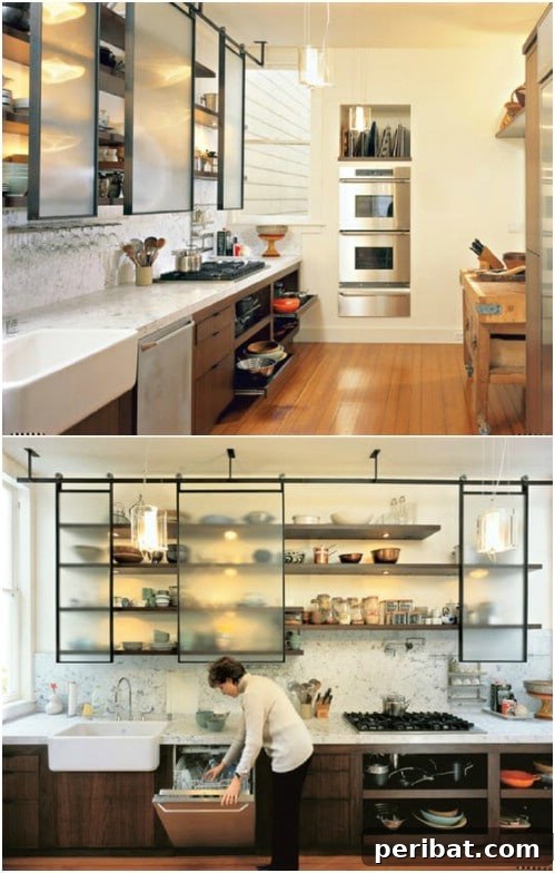 Elevate Your Home: 60 DIY Barn Door Projects for Farmhouse Style 32 Sliding Kitchen Cabinet Doors