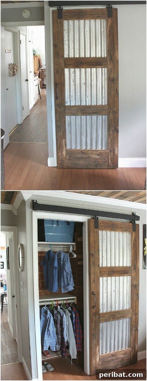 Elevate Your Home: 60 DIY Barn Door Projects for Farmhouse Style 5 Closet Barn Door