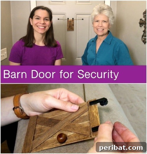 Elevate Your Home: 60 DIY Barn Door Projects for Farmhouse Style 44 Make a Miniature Sliding Barn Door for Your Peephole