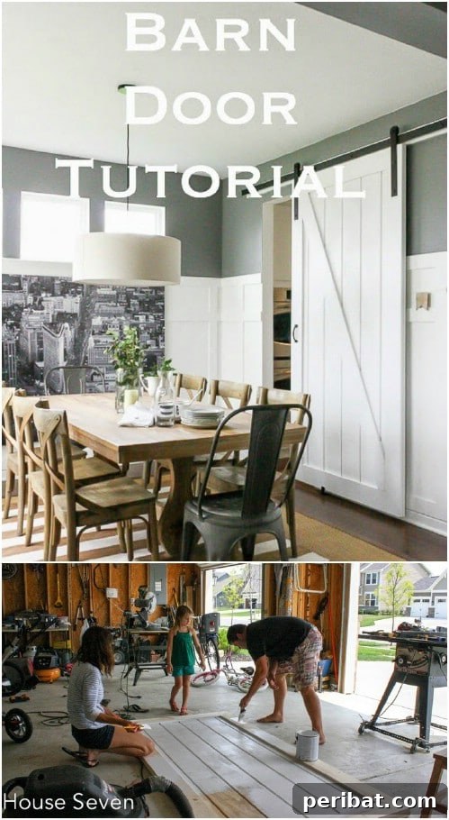Elevate Your Home: 60 DIY Barn Door Projects for Farmhouse Style 6 Kitchen Barn Door Divider Project