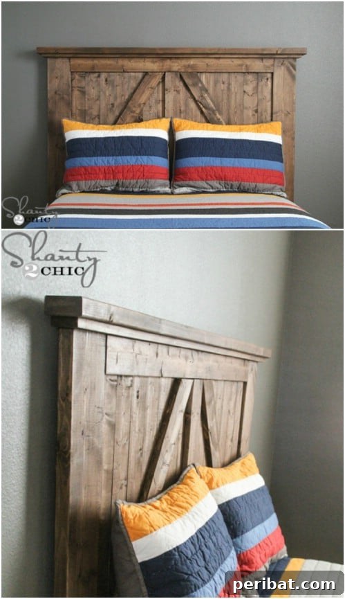 Elevate Your Home: 60 DIY Barn Door Projects for Farmhouse Style 51 Barn Door Headboard