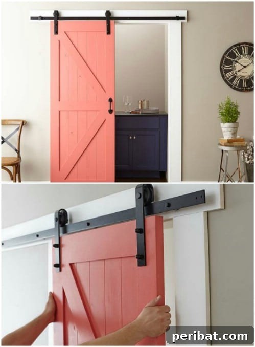 Elevate Your Home: 60 DIY Barn Door Projects for Farmhouse Style 60 Easy Tutorial for Sliding Barn Door