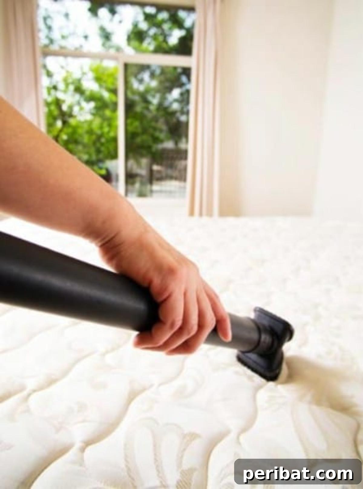 Beyond the Box: 5 Brilliant Baking Soda Uses You Need to Know 3 Cleaning a mattress with baking soda for freshness and odor removal.