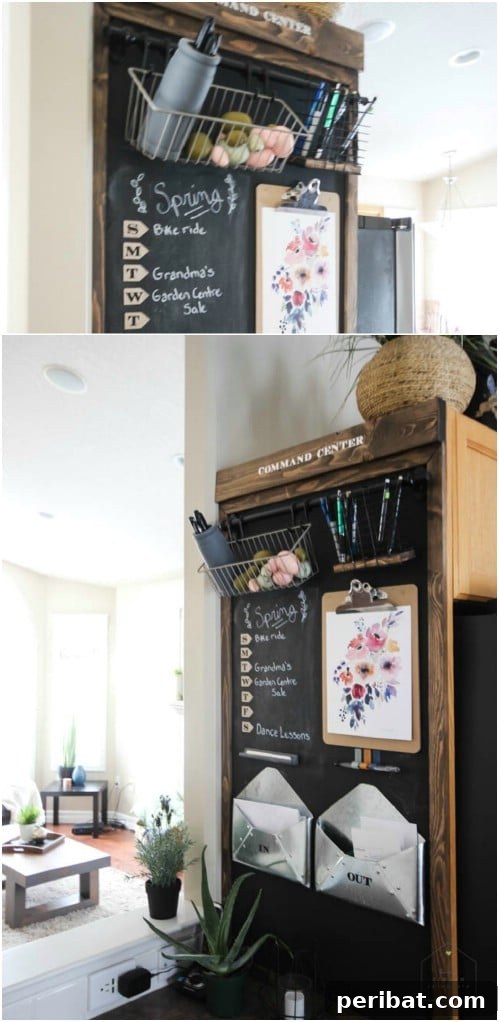 50 Brilliant Home Control Hubs for Ultimate Organization 11 Use a chalkboard for a calendar