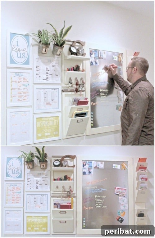 50 Brilliant Home Control Hubs for Ultimate Organization 15 Use pastel tones for a softer look in a command center