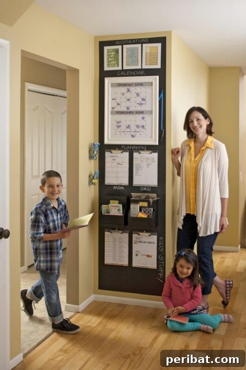 50 Brilliant Home Control Hubs for Ultimate Organization 22 Keep everything neatly aligned for a clean look in a command center
