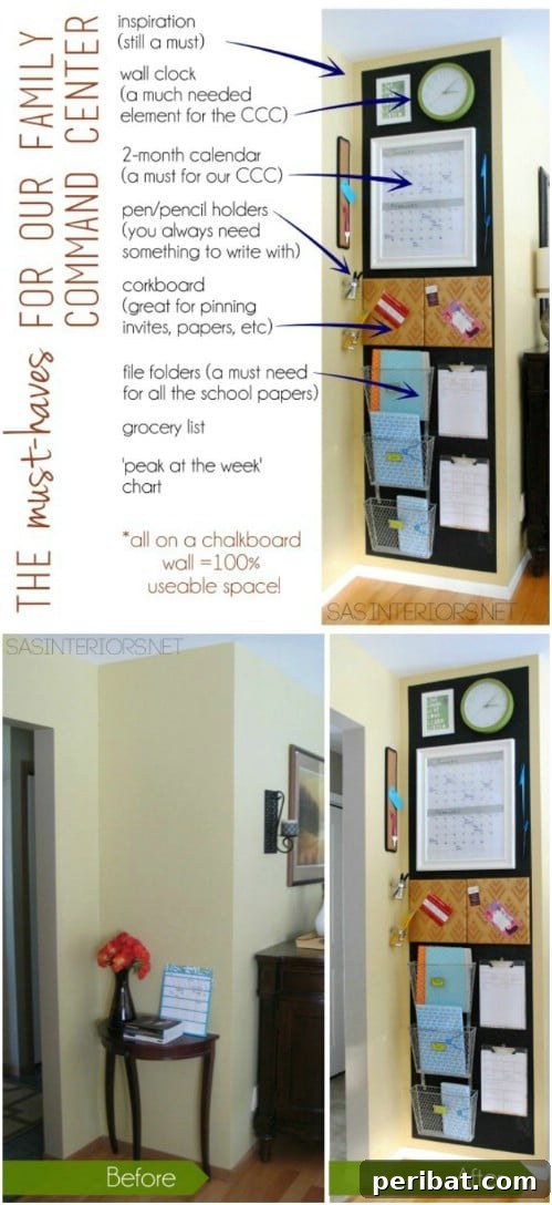 50 Brilliant Home Control Hubs for Ultimate Organization 23 Here is an upgrade to the command center above