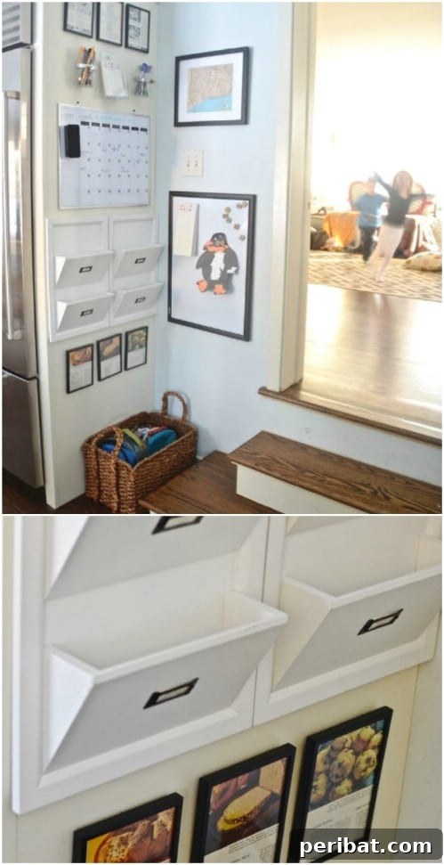 50 Brilliant Home Control Hubs for Ultimate Organization 26 Here is a command center with a neat, simple look