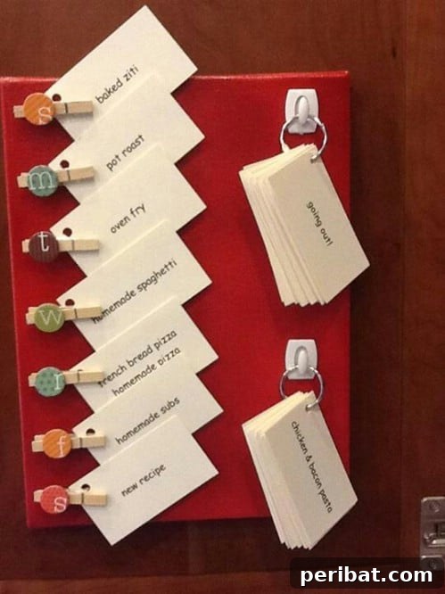 50 Brilliant Home Control Hubs for Ultimate Organization 36 Here is an idea for organizing your food calendar