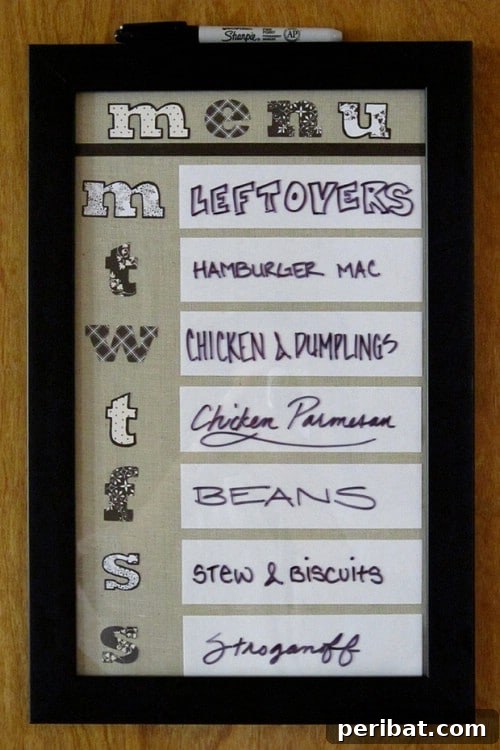 50 Brilliant Home Control Hubs for Ultimate Organization 37 Use different fonts in your command center menu