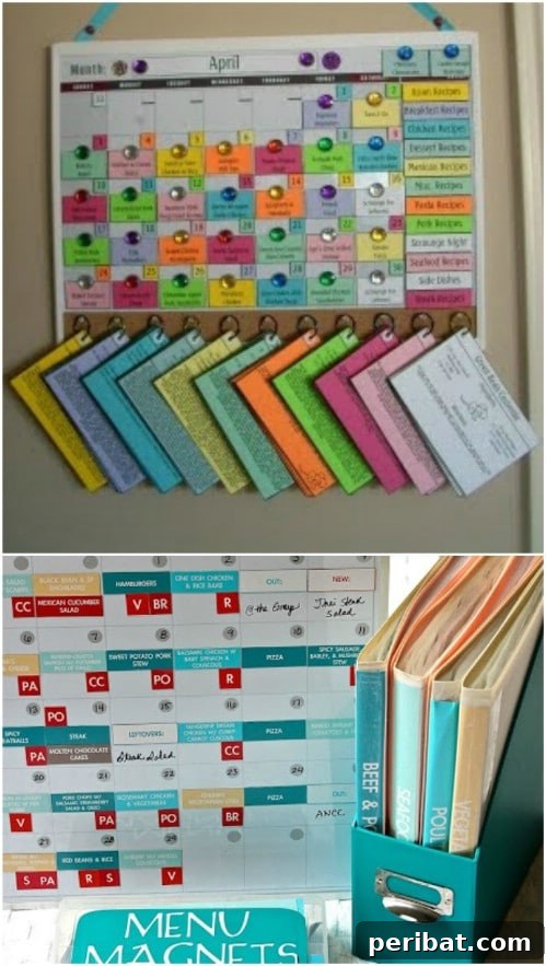 50 Brilliant Home Control Hubs for Ultimate Organization 40 Create a magnetic menu board for a command center