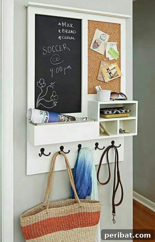 50 Brilliant Home Control Hubs for Ultimate Organization 5 Sometimes simplicity is all you need for a command center