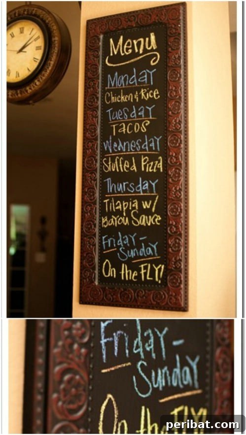 50 Brilliant Home Control Hubs for Ultimate Organization 41 Don’t forget to make good use of chalkboard paint in your command center