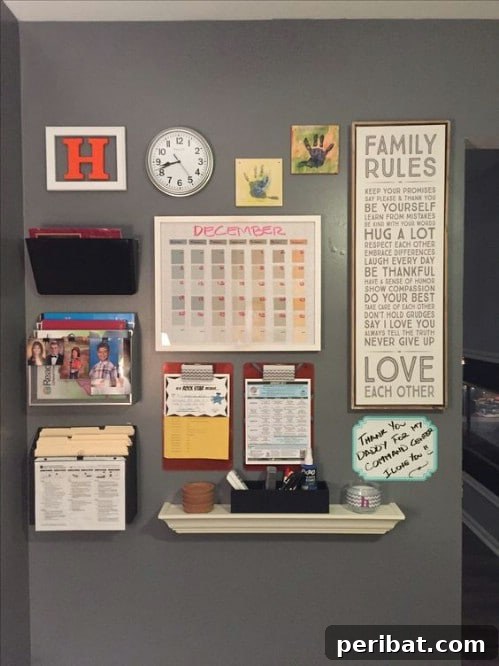 50 Brilliant Home Control Hubs for Ultimate Organization 47 Everything can stand out against the right backdrop color