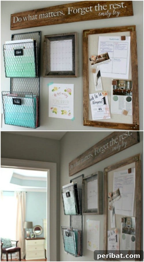 50 Brilliant Home Control Hubs for Ultimate Organization 48 Here is another beautifully inspiring command center design