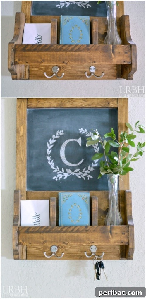 50 Brilliant Home Control Hubs for Ultimate Organization 10 Craft a wall organizer with a chalkboard