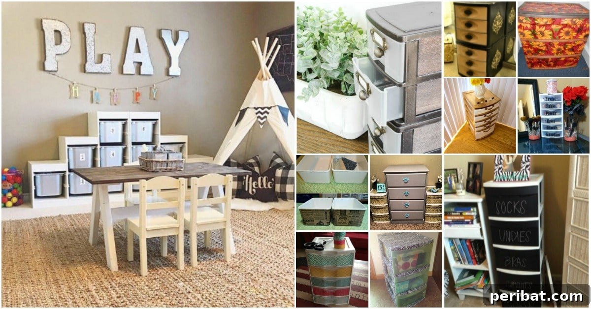 Beyond Basic Bins: Decorating Ideas to Transform Your Storage 2 60 Plastic Bin and Drawer Decorating Ideas to Beautify Your Home Organizing Solutions