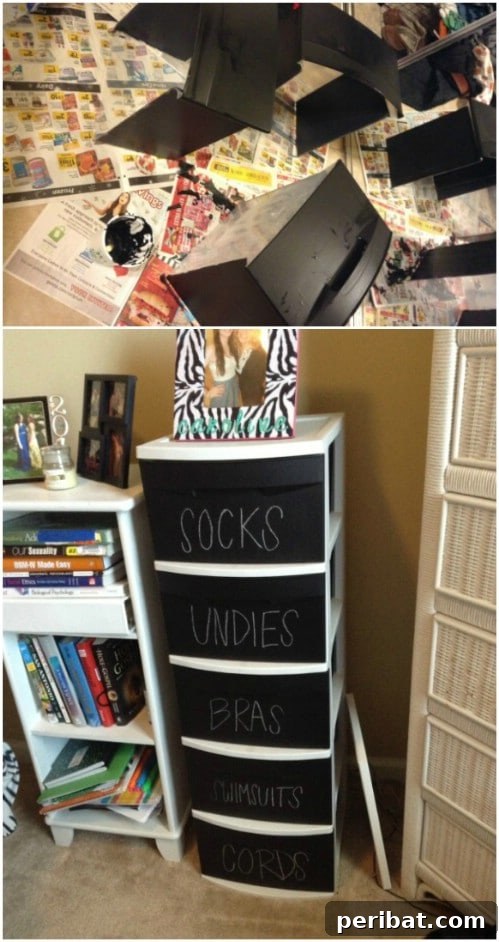 Beyond Basic Bins: Decorating Ideas to Transform Your Storage 38 Try the same idea with chalkboard paint.