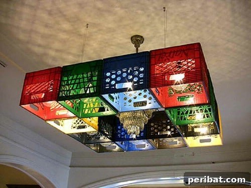 Beyond Basic Bins: Decorating Ideas to Transform Your Storage 59 Here is a surprising idea for using plastic bins as decor.