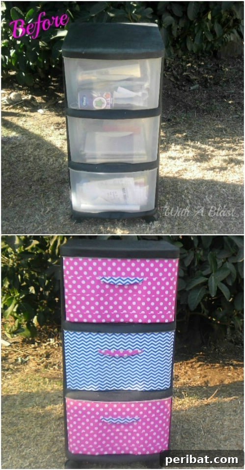 Beyond Basic Bins: Decorating Ideas to Transform Your Storage 10 Decorate your plastic containers using duct tape.
