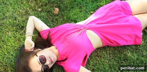 Make a cute cutout dress for summer.