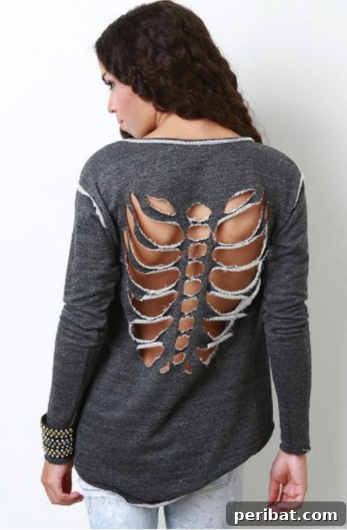 Make an even more realistic backbone cut-out design.