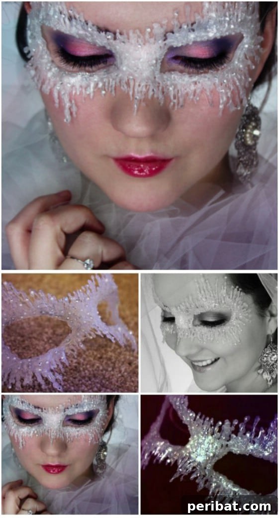 Hot Glue Ice Queen Mask