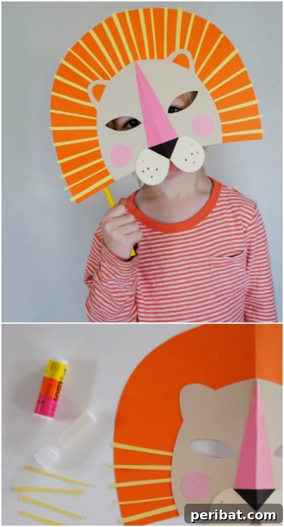 DIY Paper Lion Mask