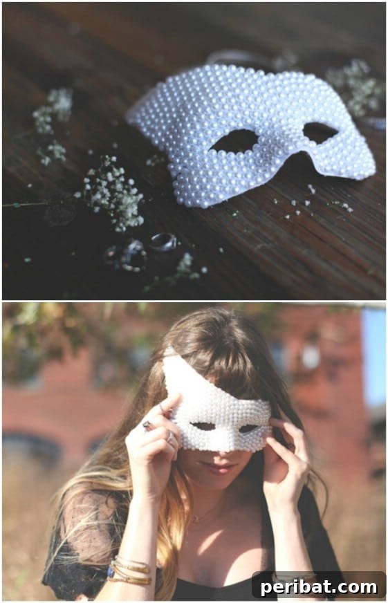 Easy DIY Pearl Mask